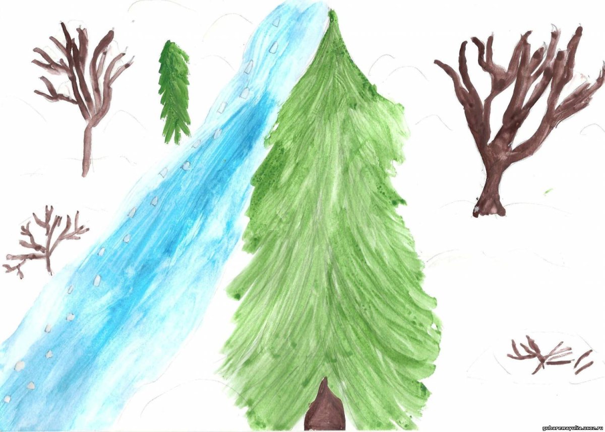 Иллюстрация к стихотворению Есенина пороша