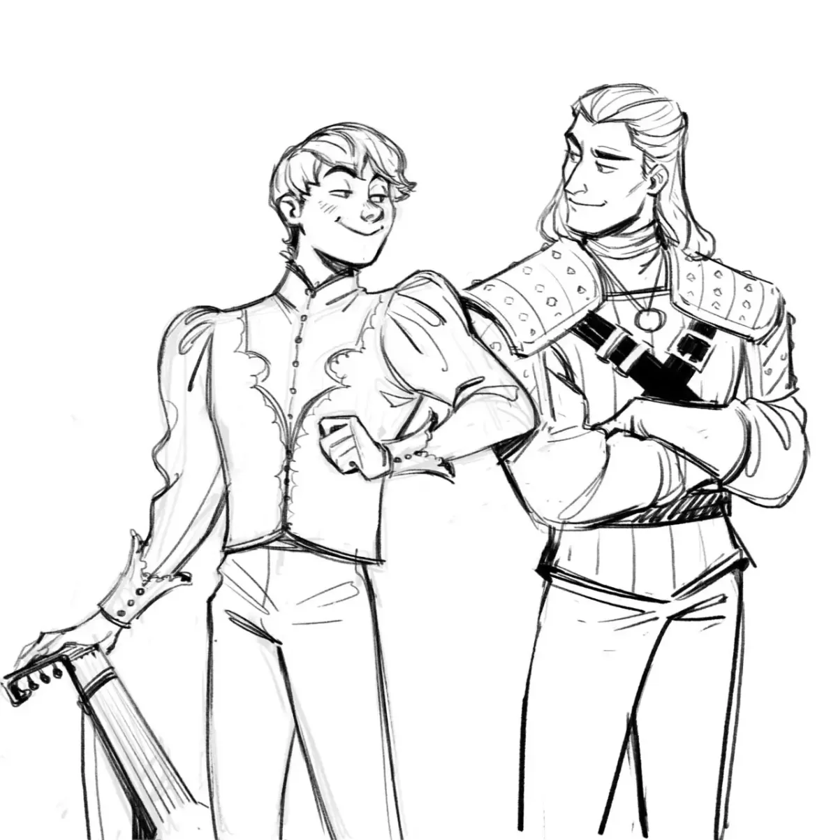 Геральт рисунок