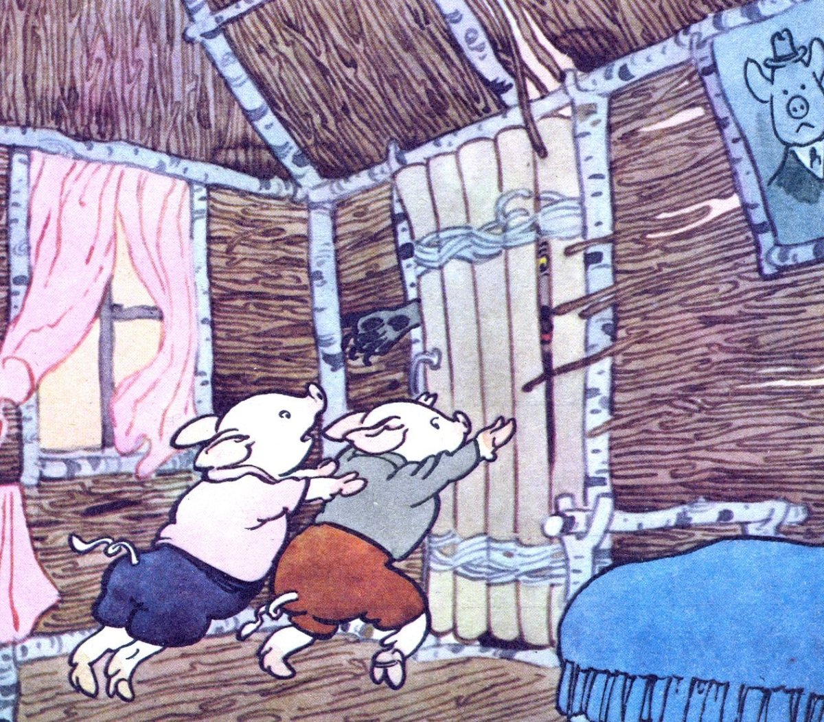 Три поросенка иллюстрации Ротова