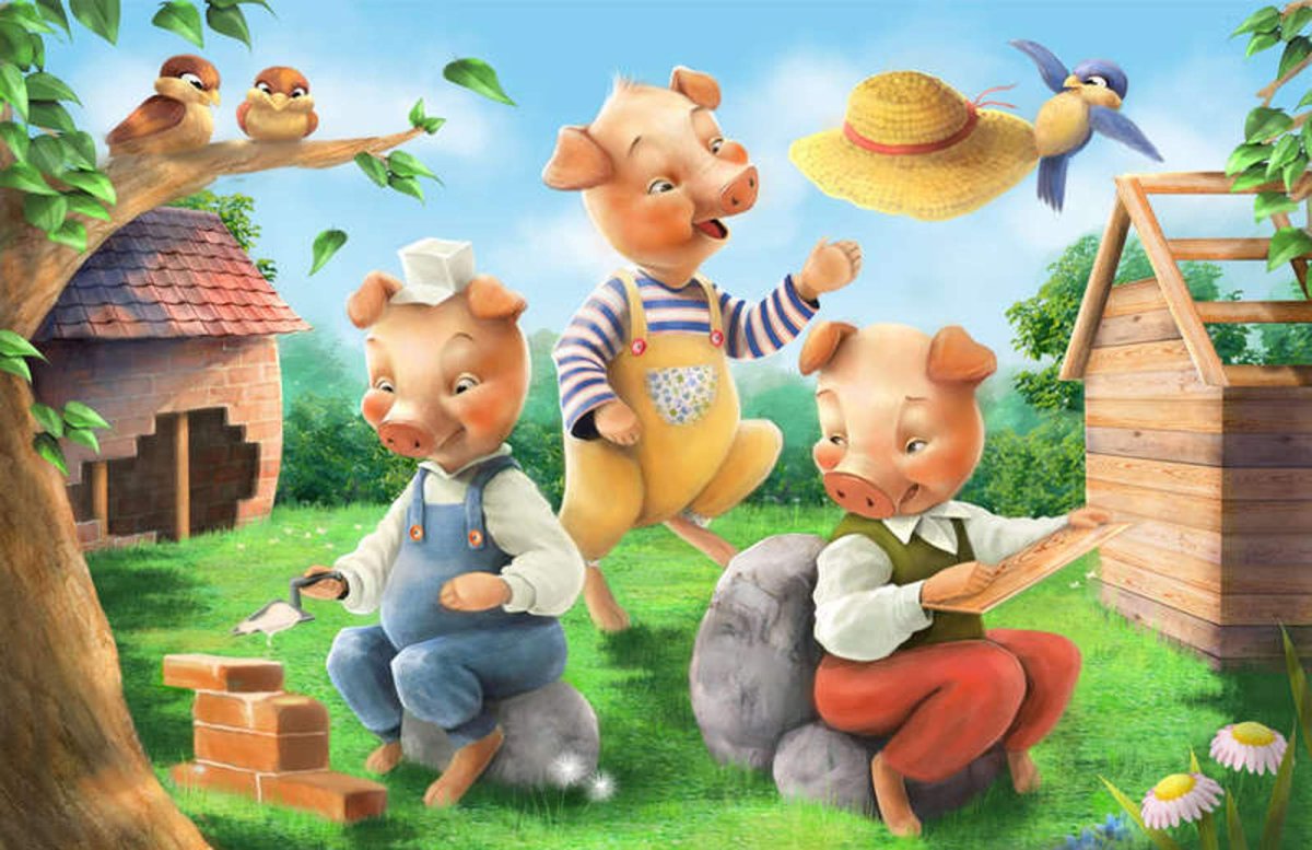 Три поросенка картинки