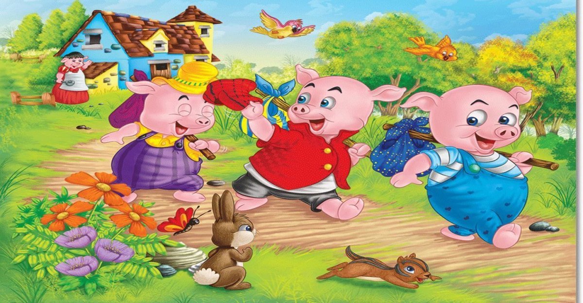 Фон для сказки 3 поросенка