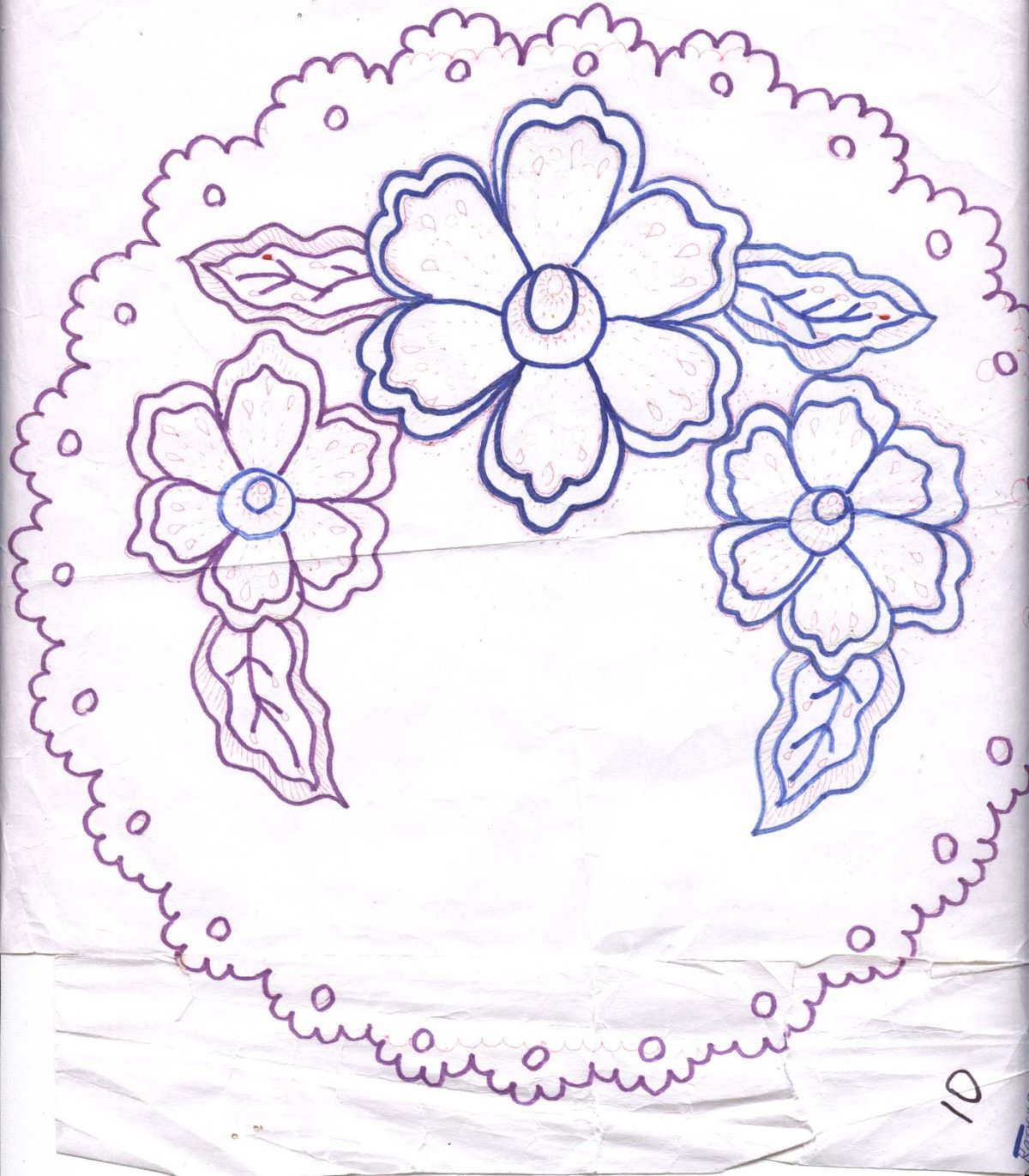 Эскиз салфетки