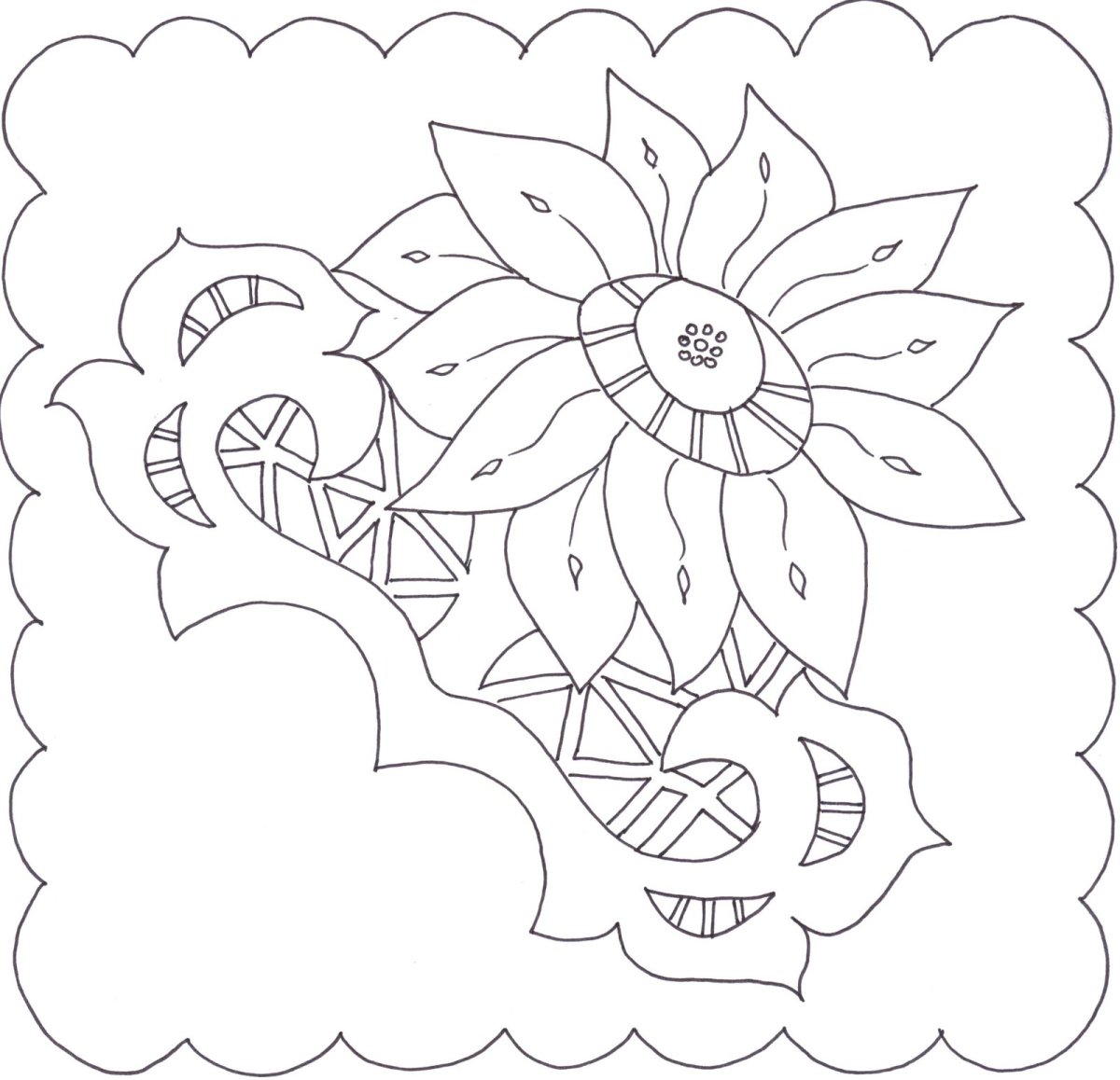 Нарисовать салфетку с узором 2 класс