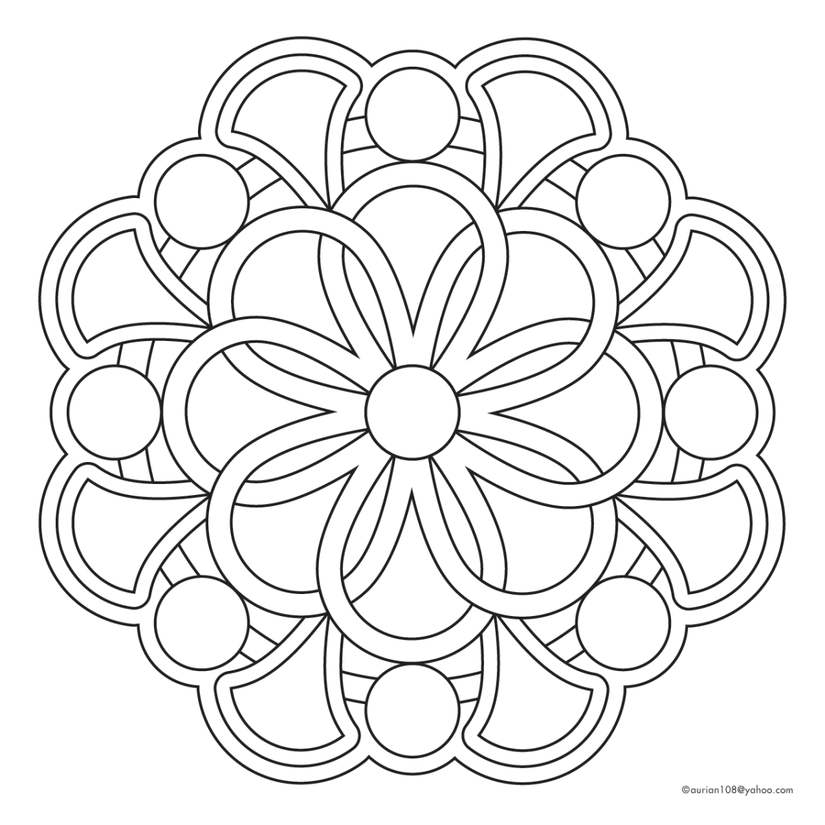 Мандала для вырезания