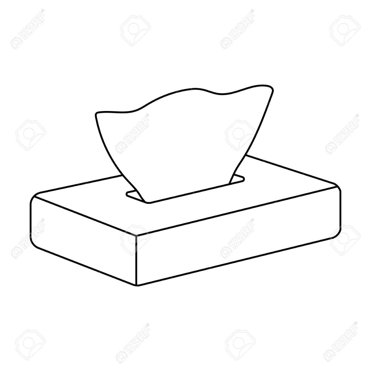 Салфетница раскраска для детей