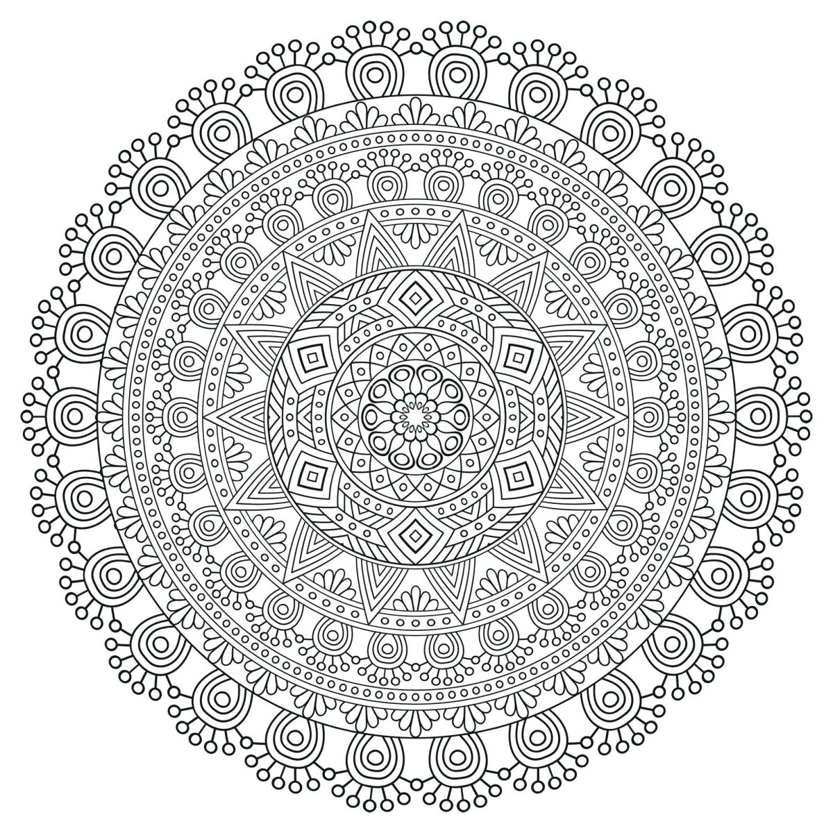 Мандала круги эскизы