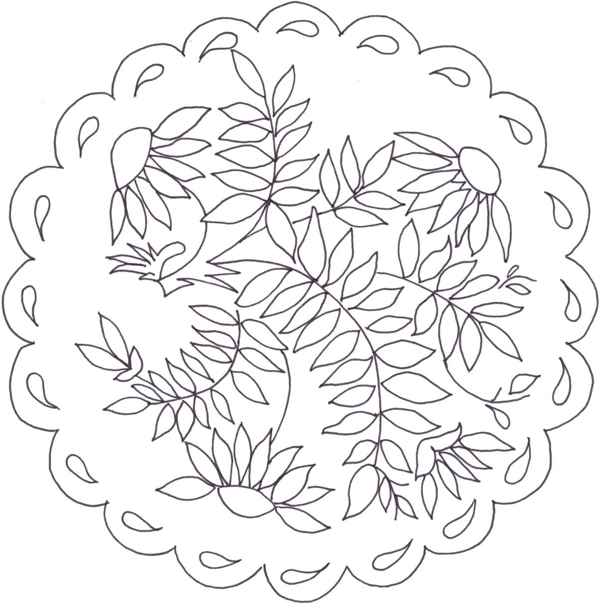 Салфетка раскраска