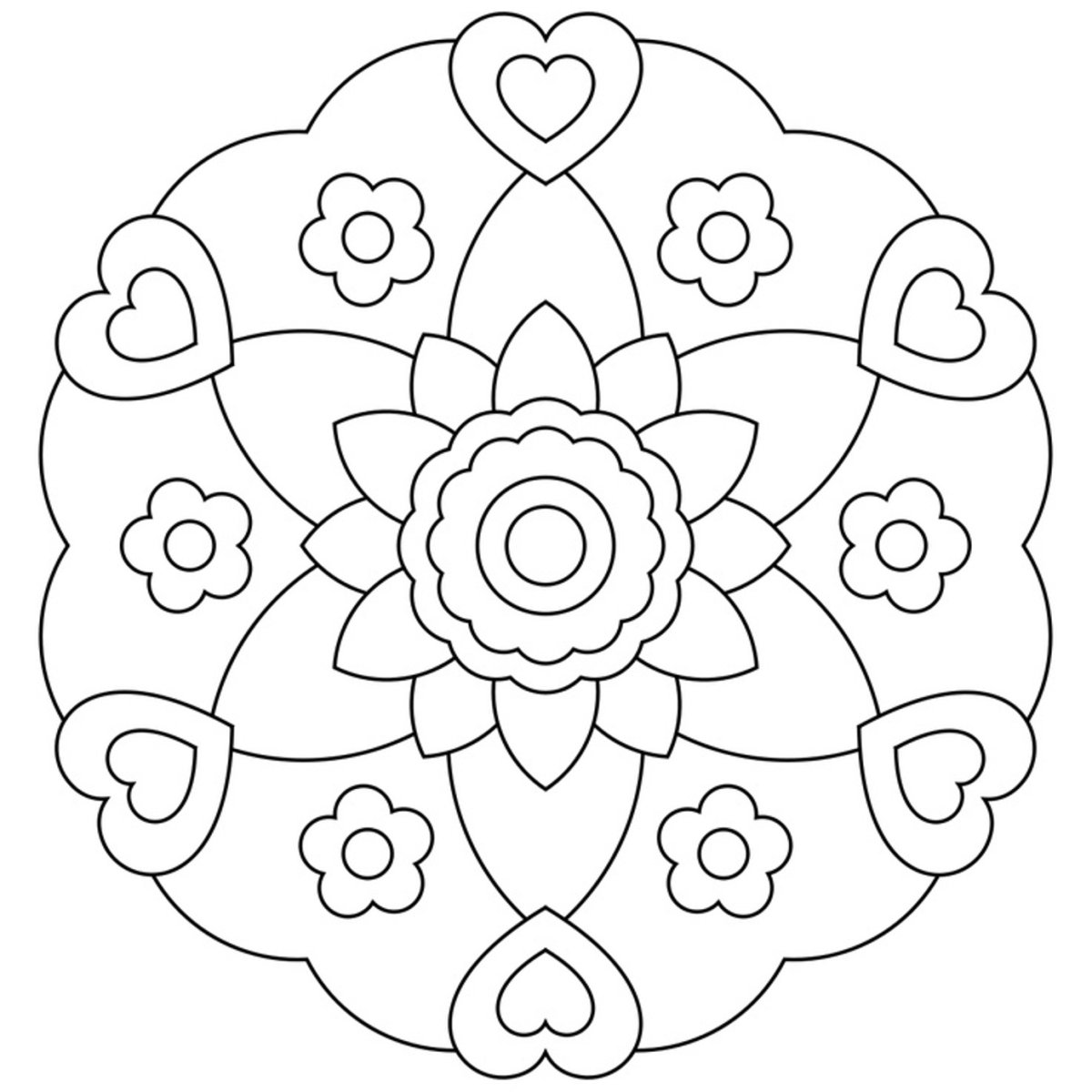 Мандала для дошкольников