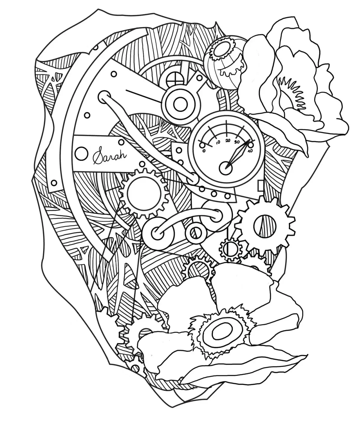 Часовой механизм чертеж