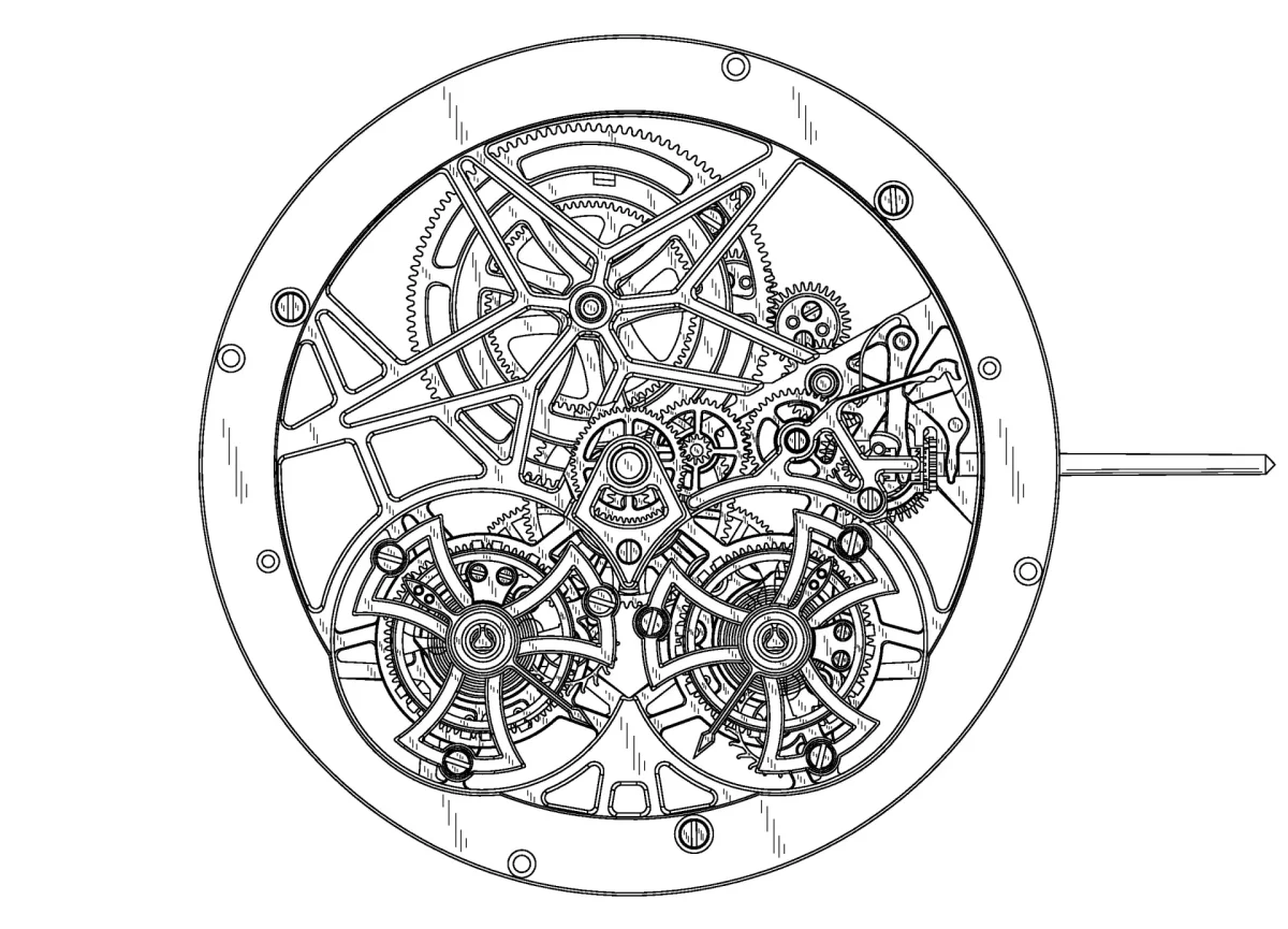 Механизм часов шестеренки