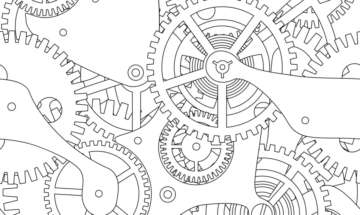 Чертеж часов