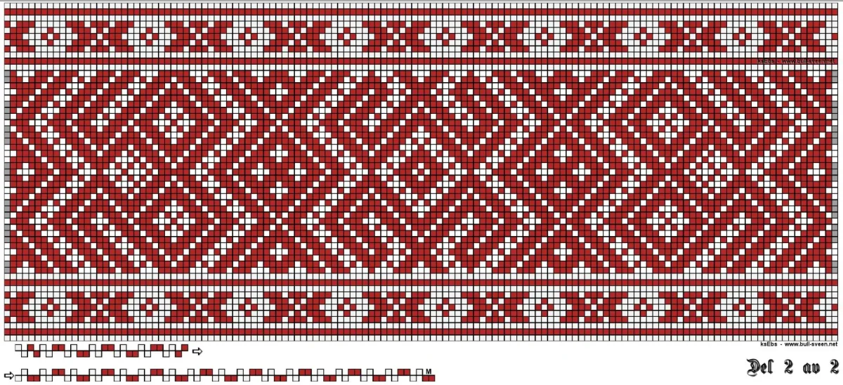 Узоры двухремизного ткачества