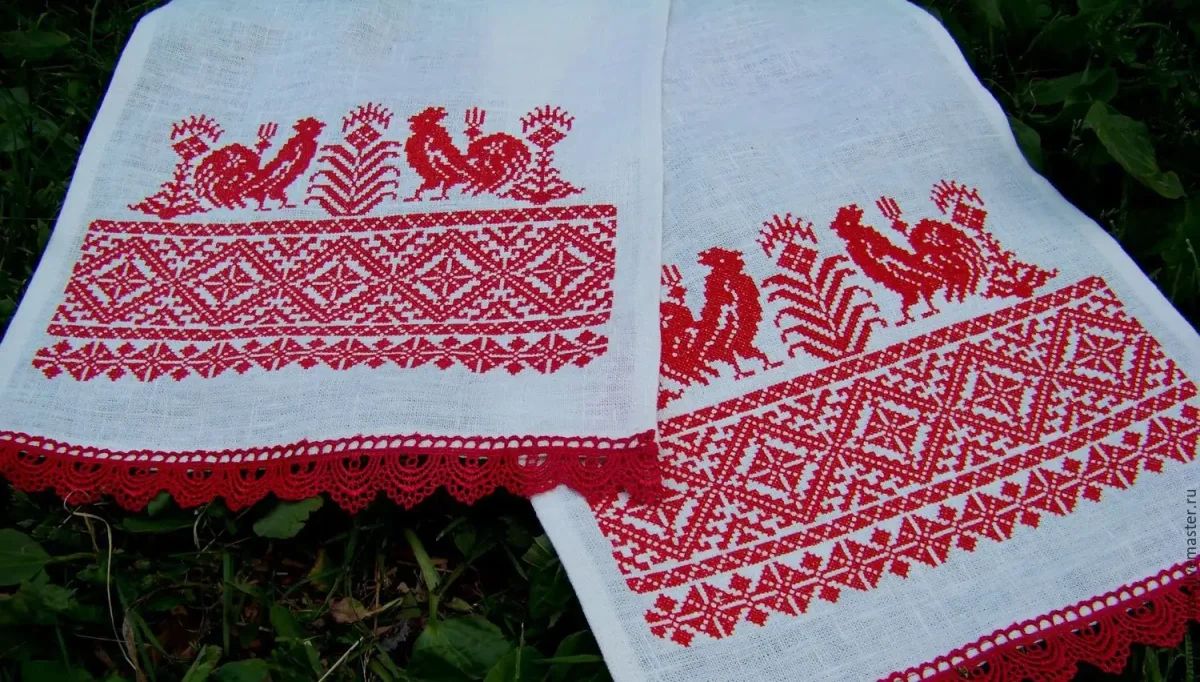 Русская народная вышивка орнамент рушник