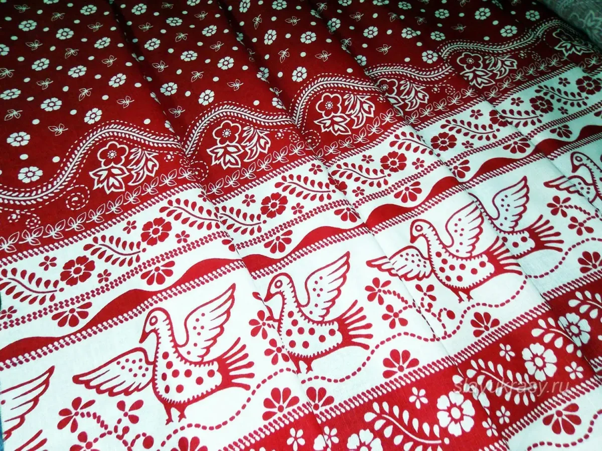 Ткань русские узоры