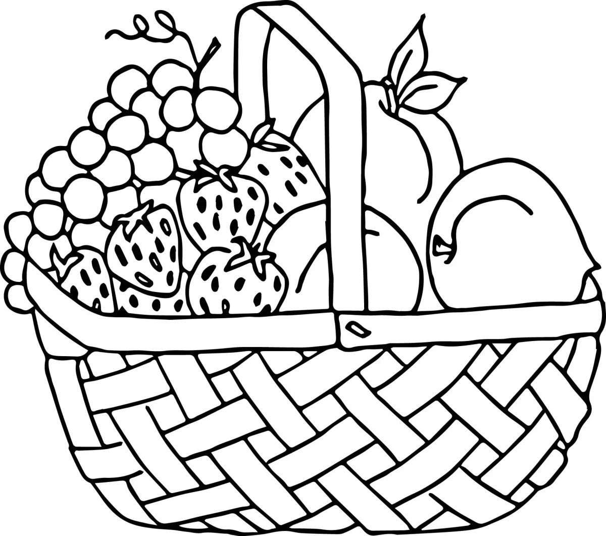 Раскраска натюрморт для детей 6-7 лет