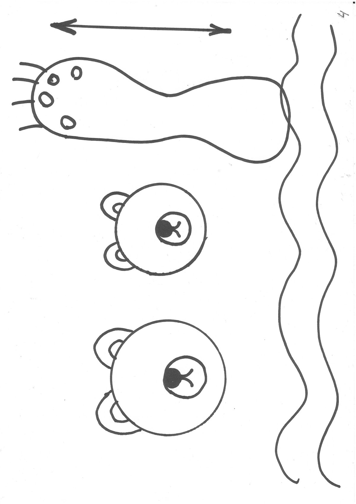 Медведь с медвежонком на севере раскраска