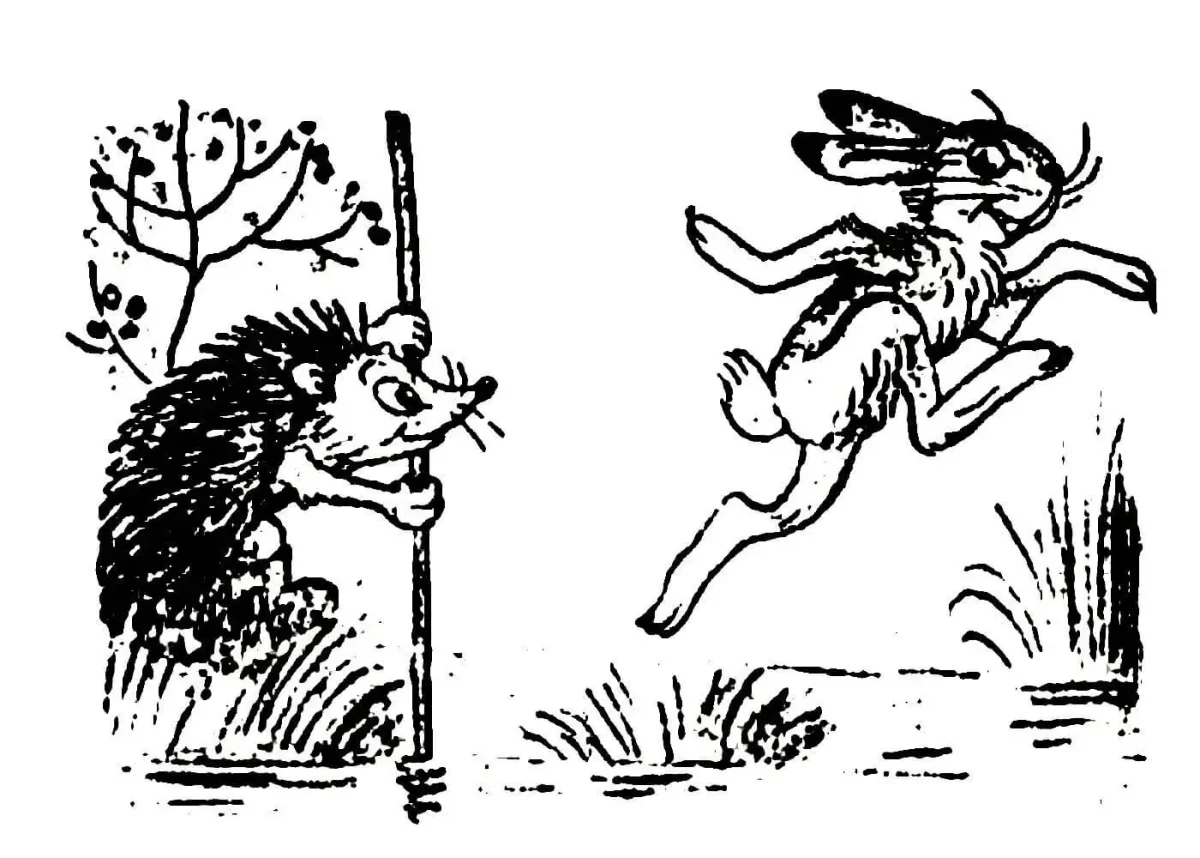 Дюймовочка раскраска