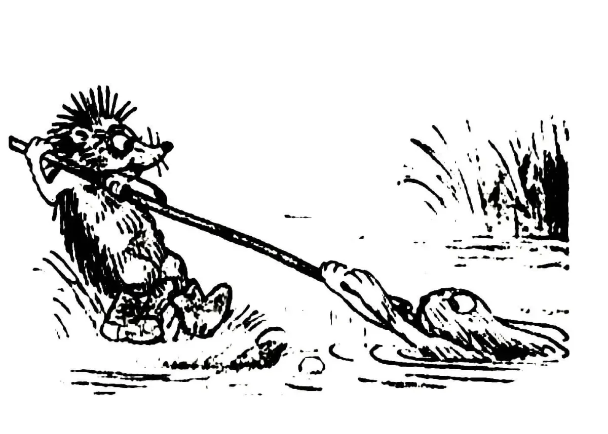 Бедняга Крот рисунок