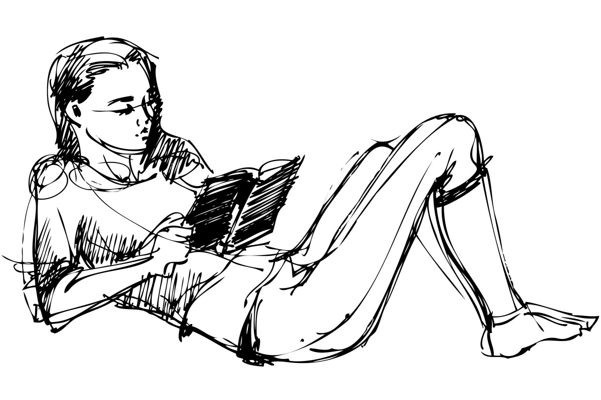 Женщина на стуле рисунок карандашом