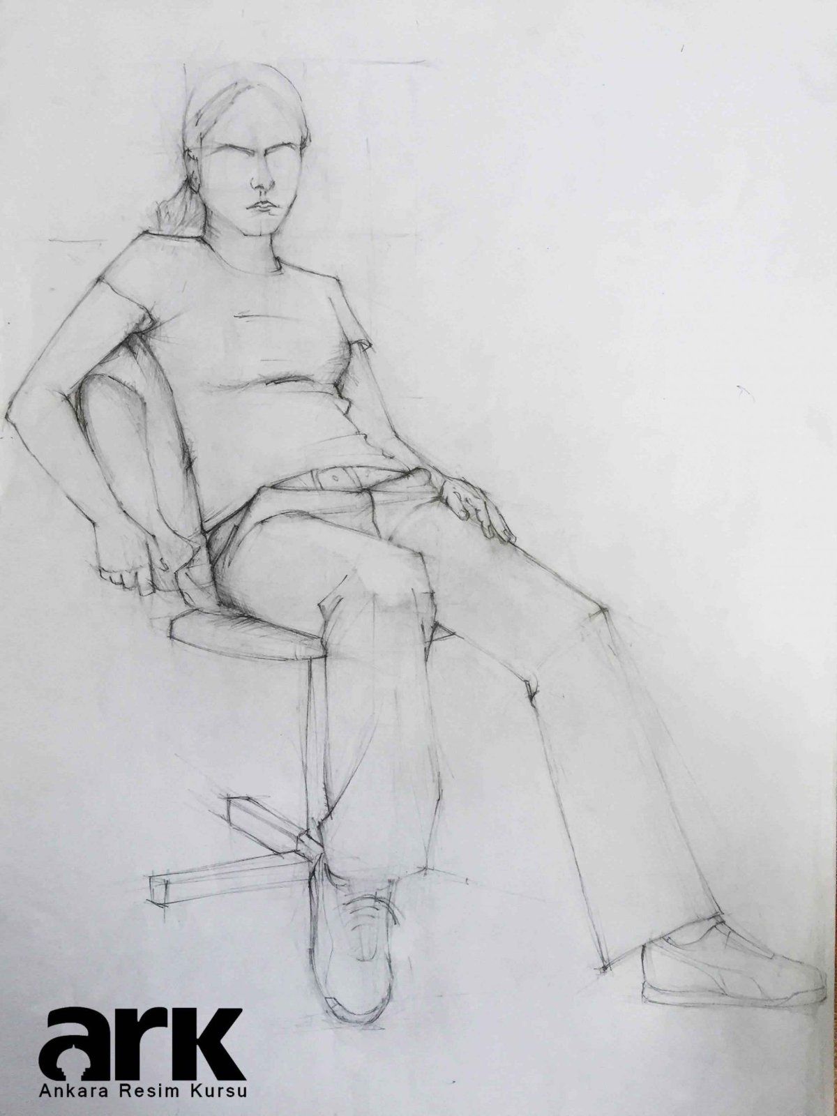 Зарисовки людей лежа