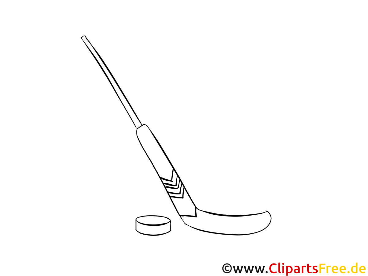 Хоккейная клюшка раскраска