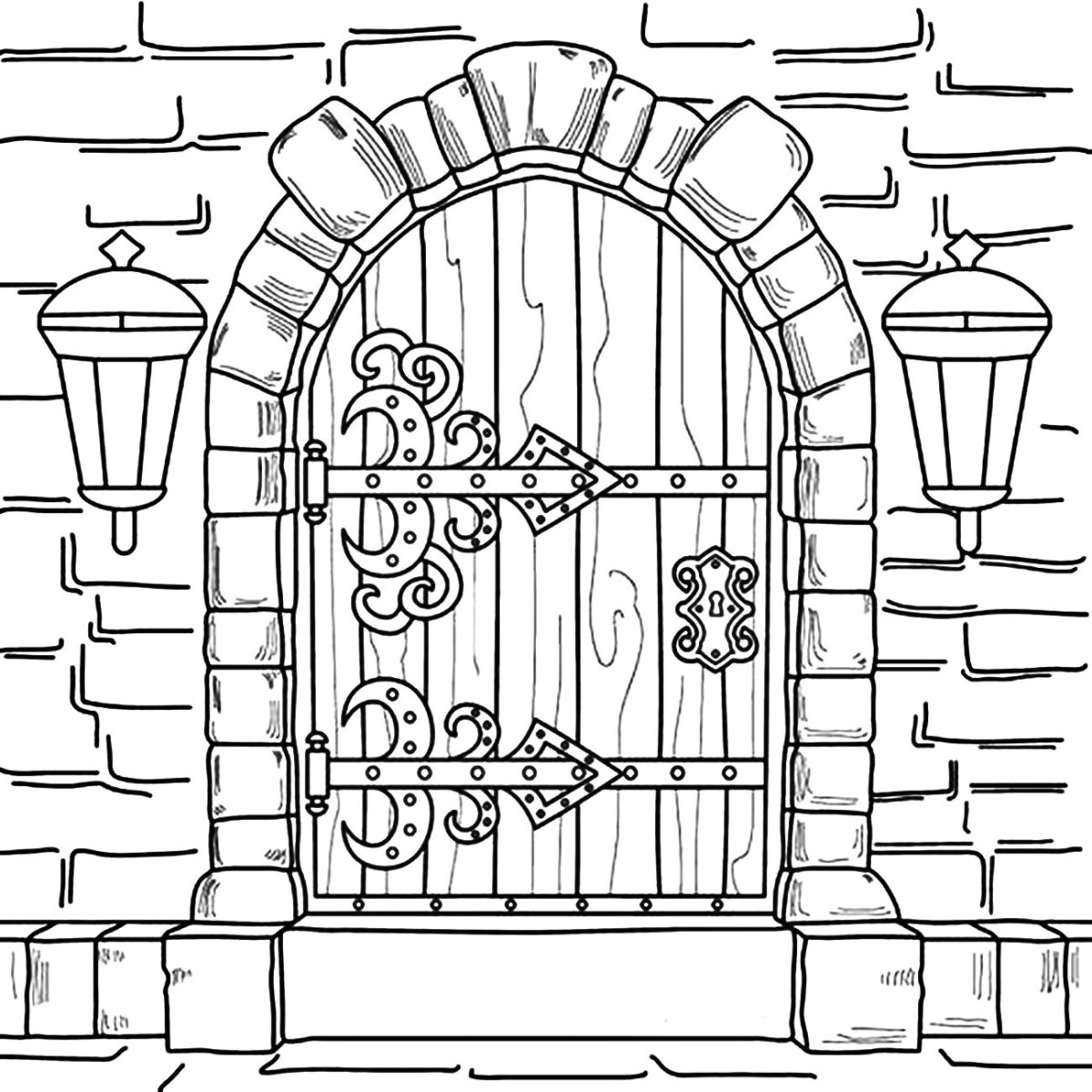 Красивые окна раскраска