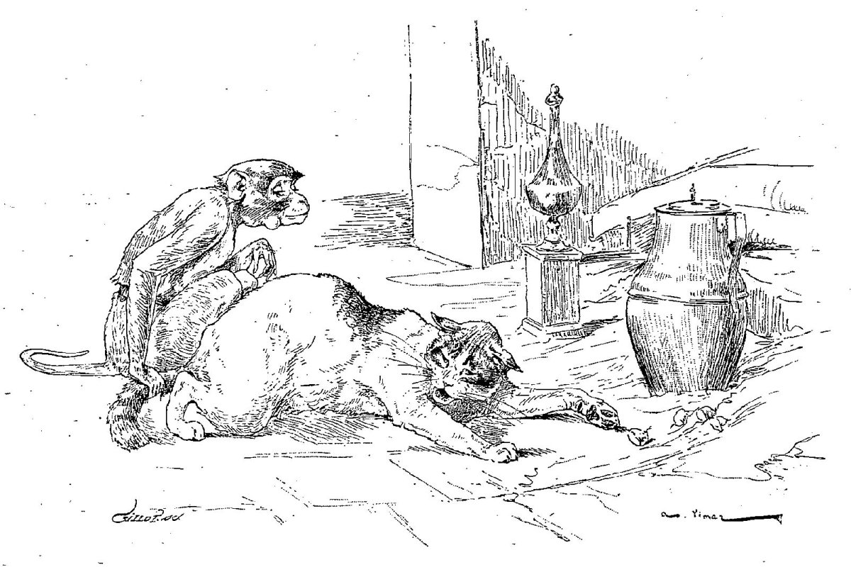 Кот и повар басня Крылова раскраска