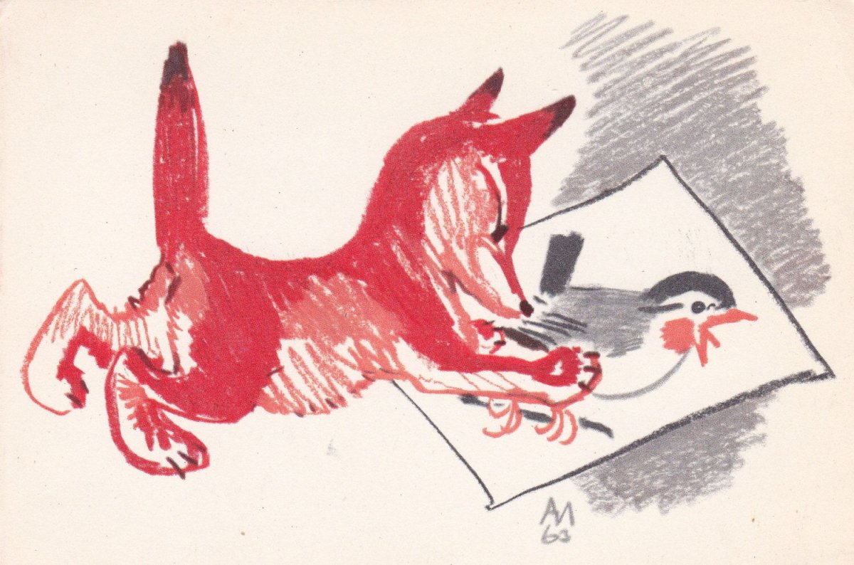 Крылов ворона и лисица раскраска