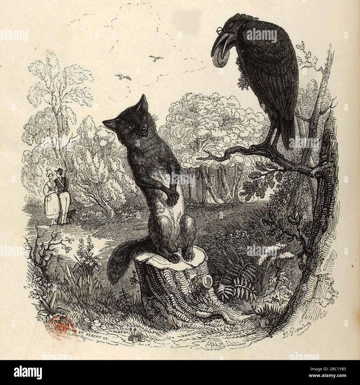 Лисица и журавль басня Крылова