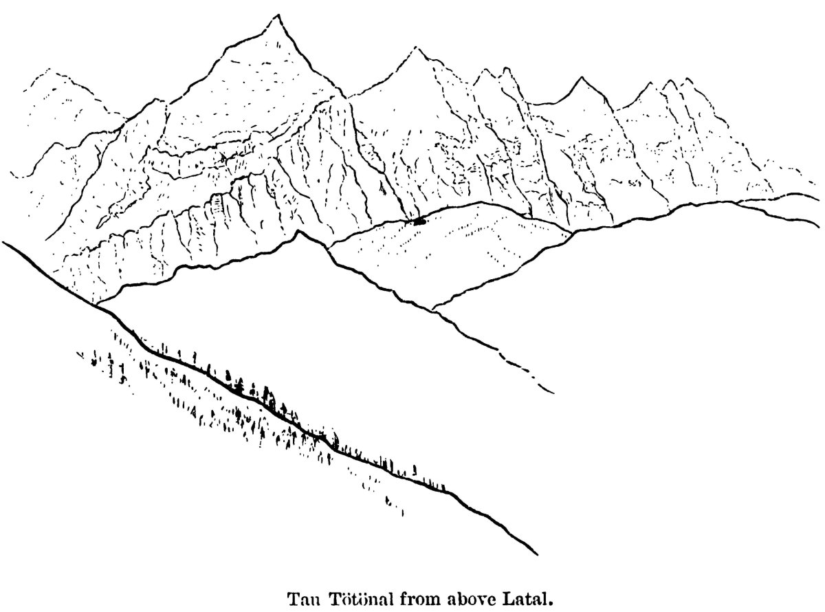 Горы карандашом Казбек