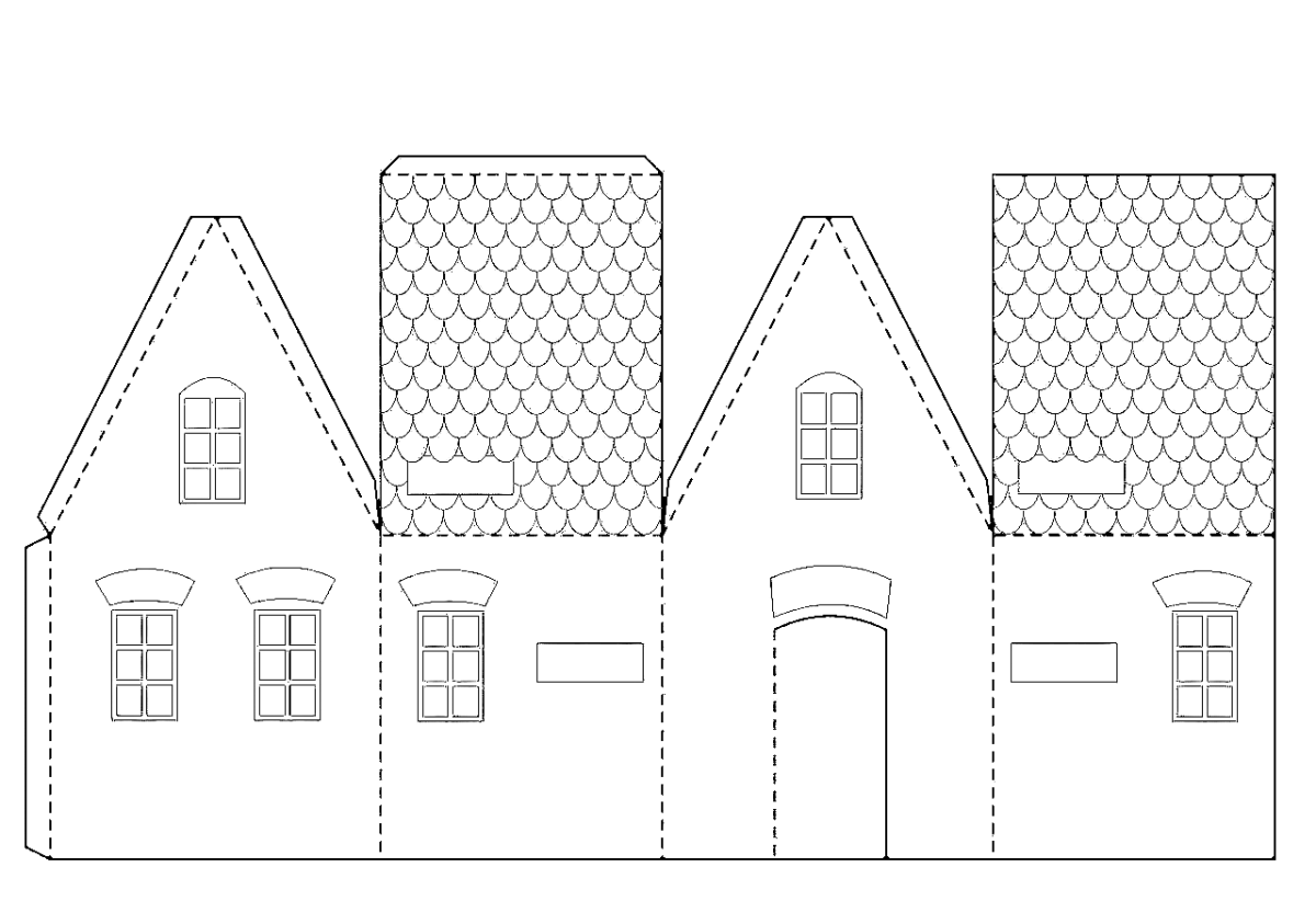 Дом раскраска