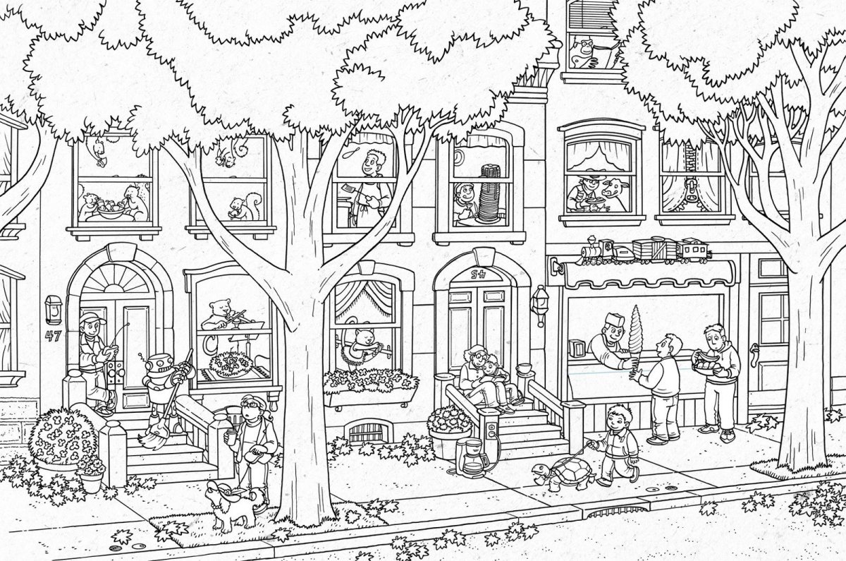 Раскрасить окна