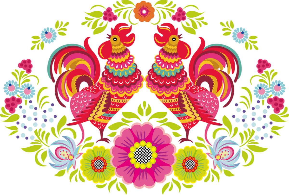 Петух орнамент