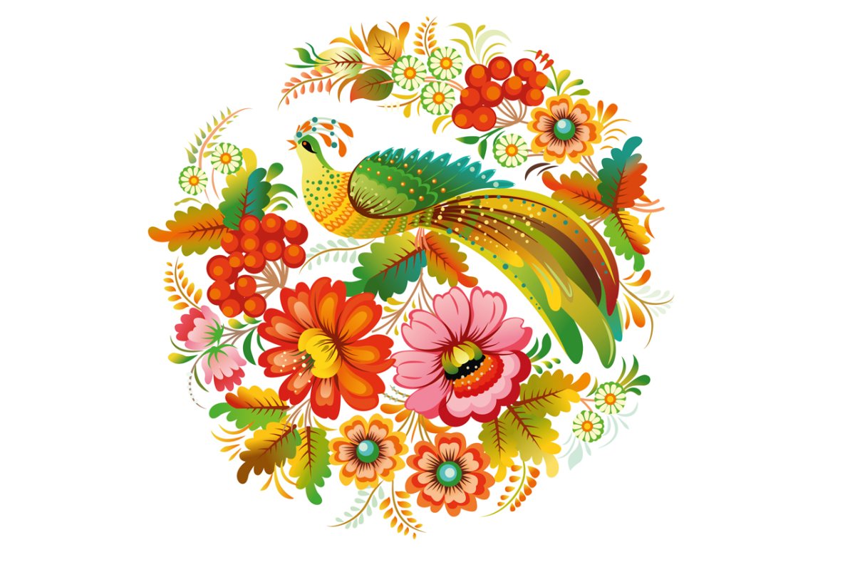 Городецкая и Хохломская роспись