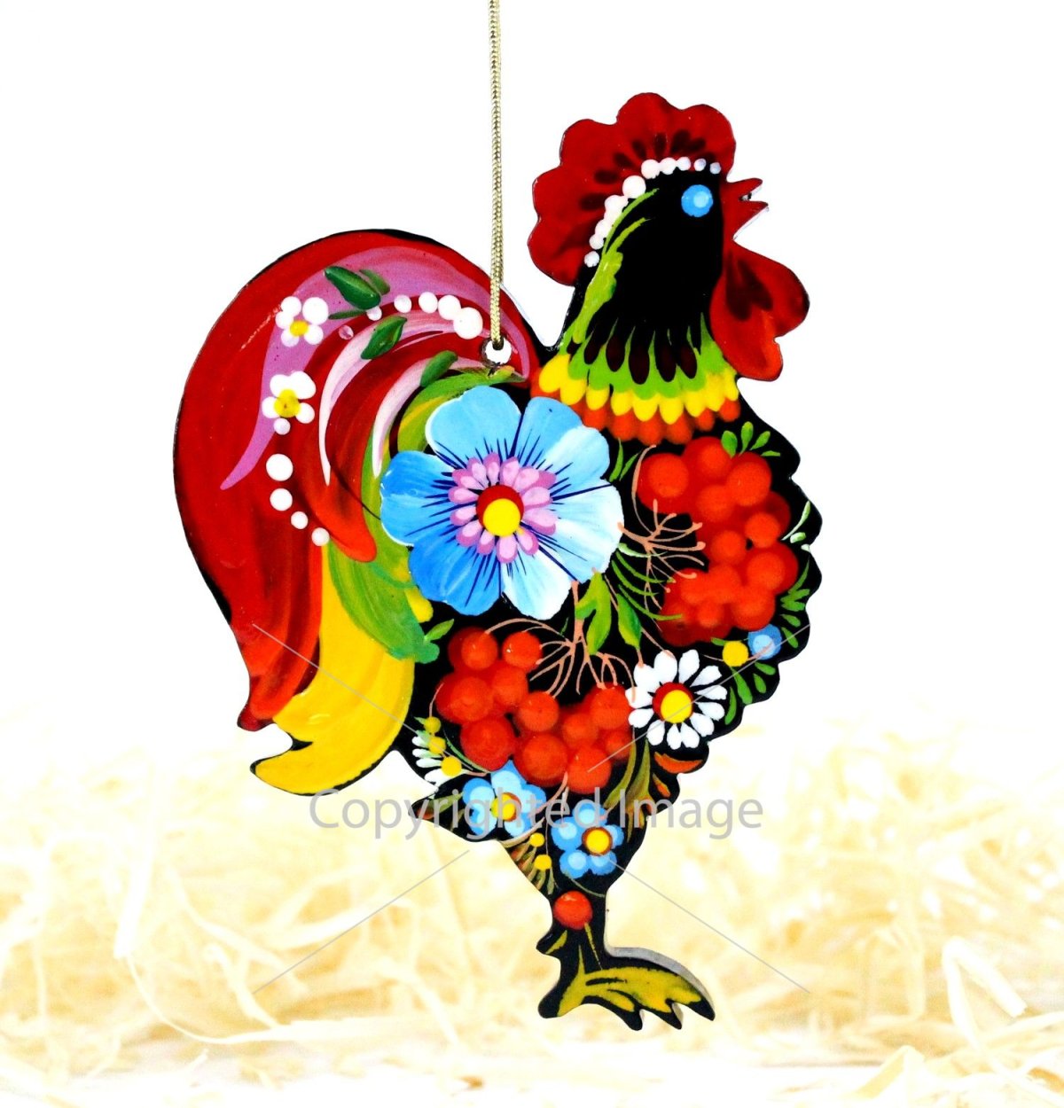 Хохломская роспись петушок