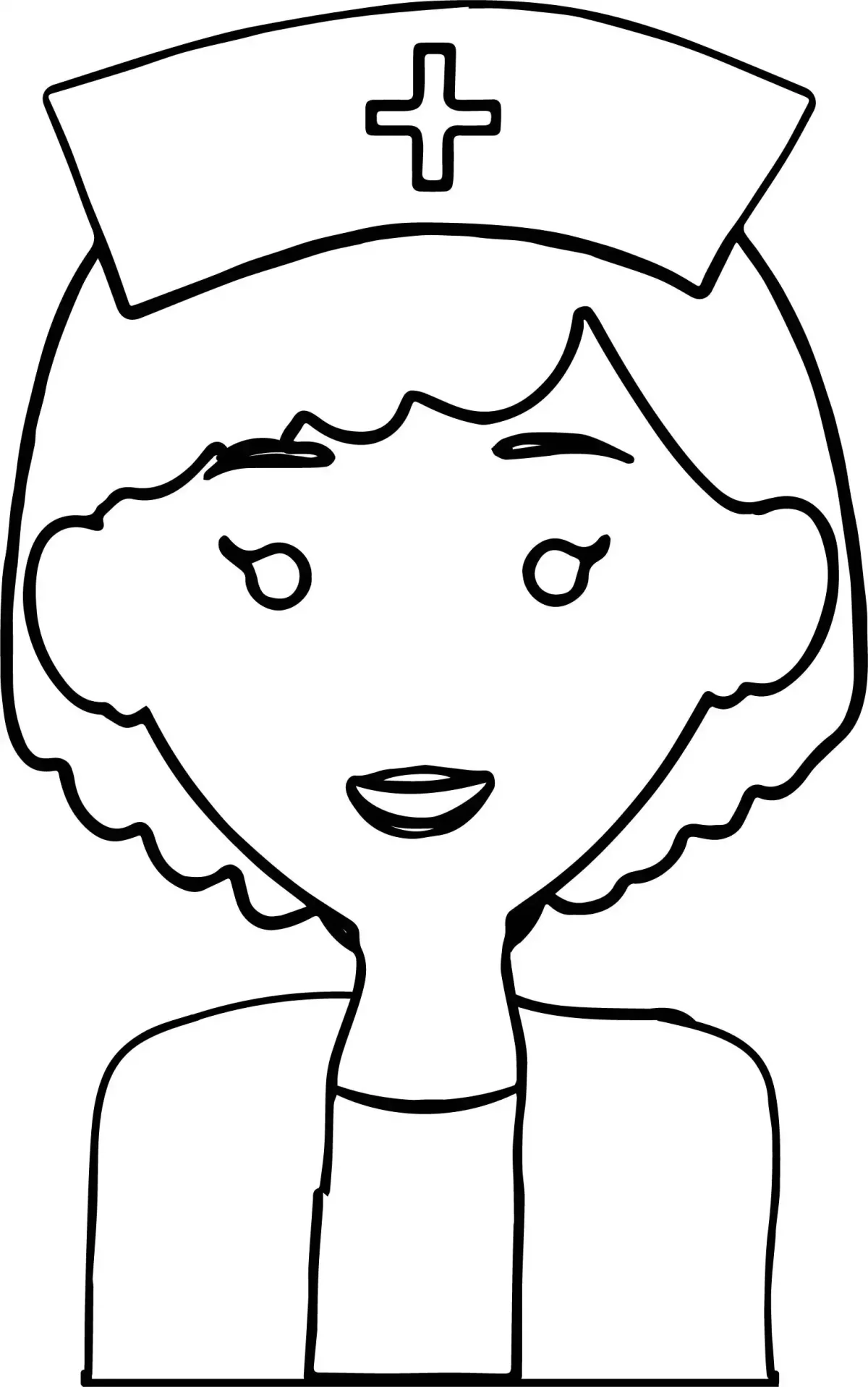 Рисунок медсестры для срисовки