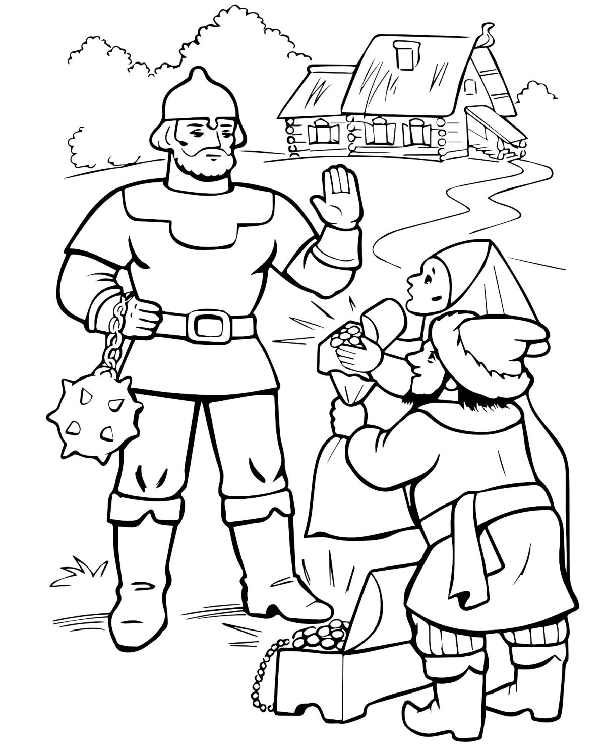 Иллюстрация к былине три поездки Ильи Муромца