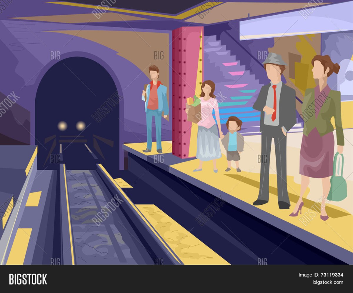 Станция метро вектор