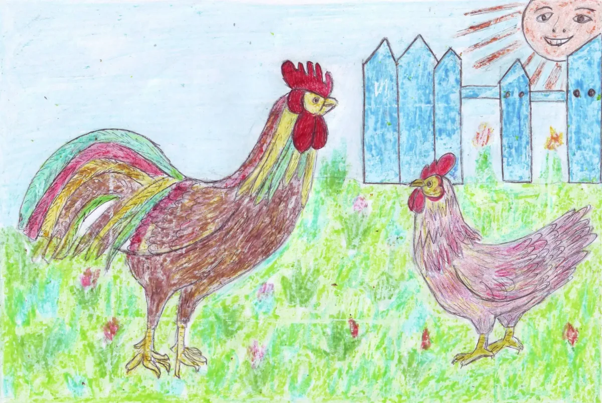 Курицы и петухи сен Санс