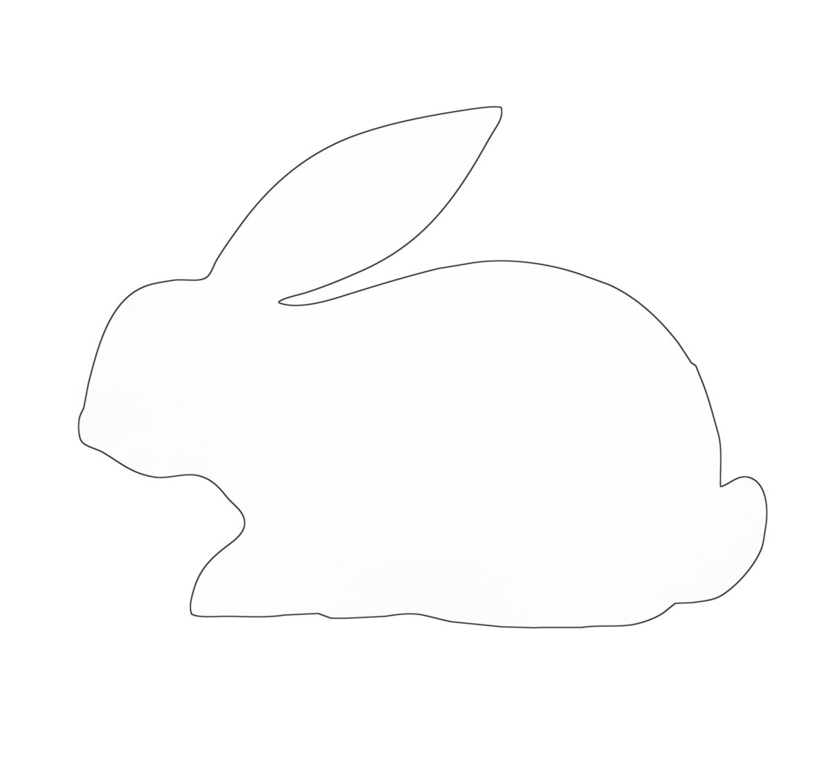 Шаблоны зайца для раскраски