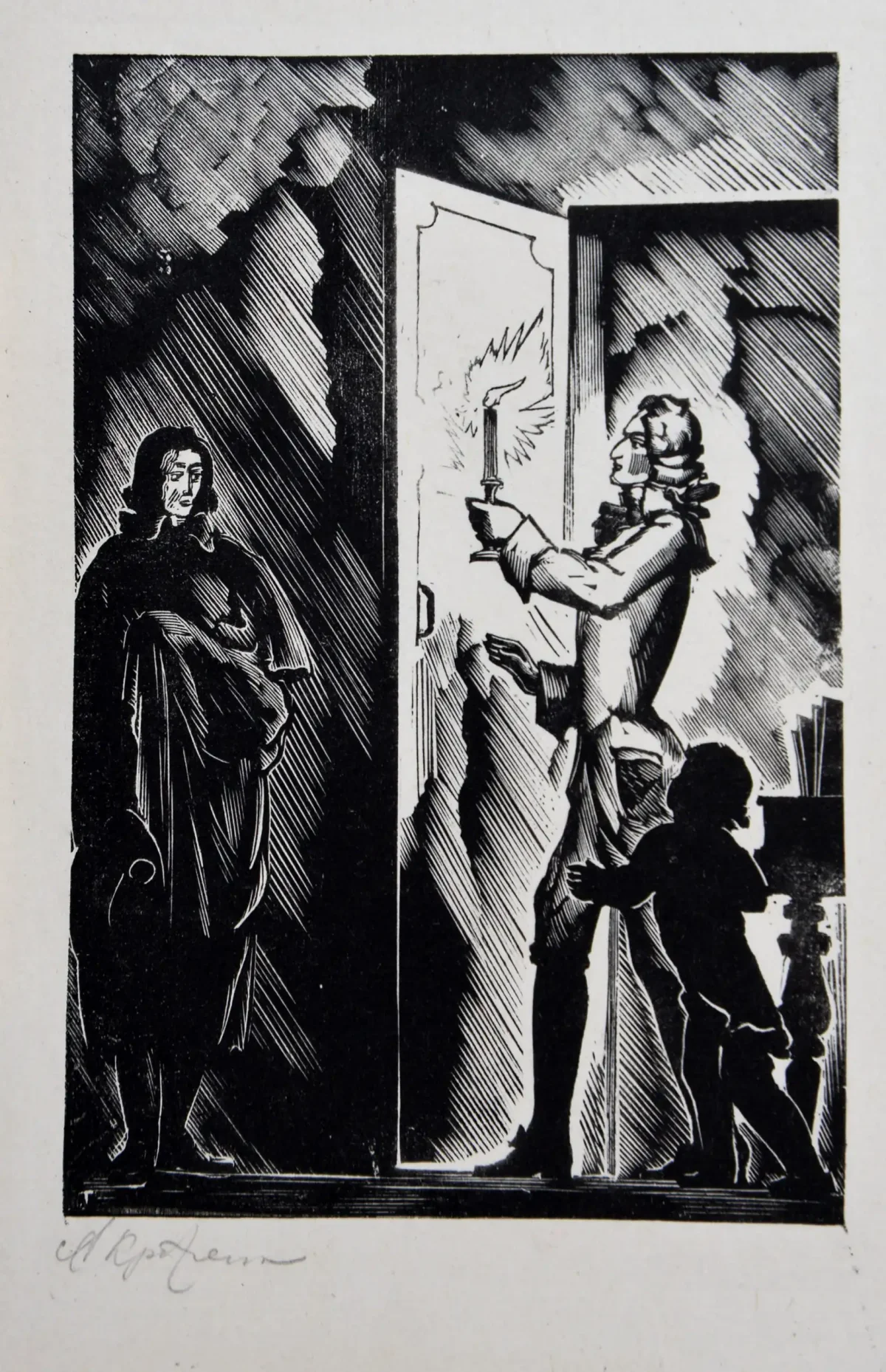 Каменный гость иллюстрации Фаворского