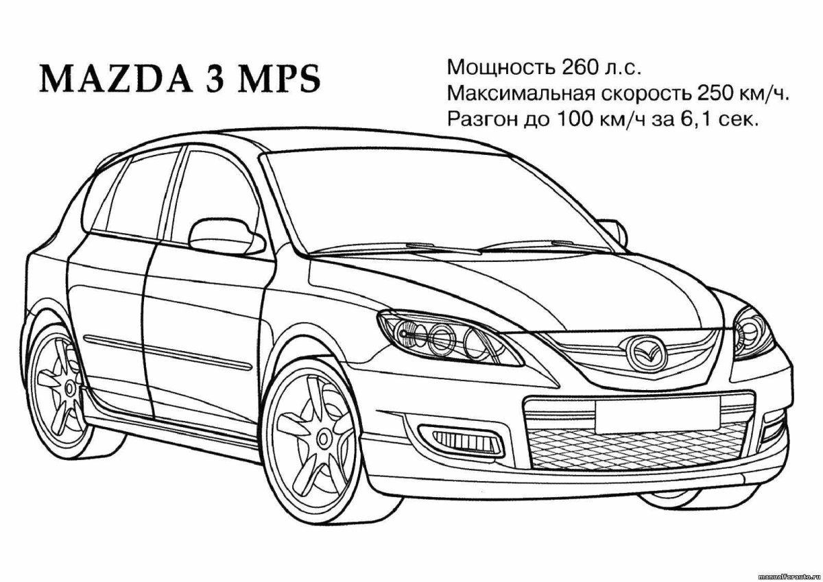Раскраска Мазда RX-8