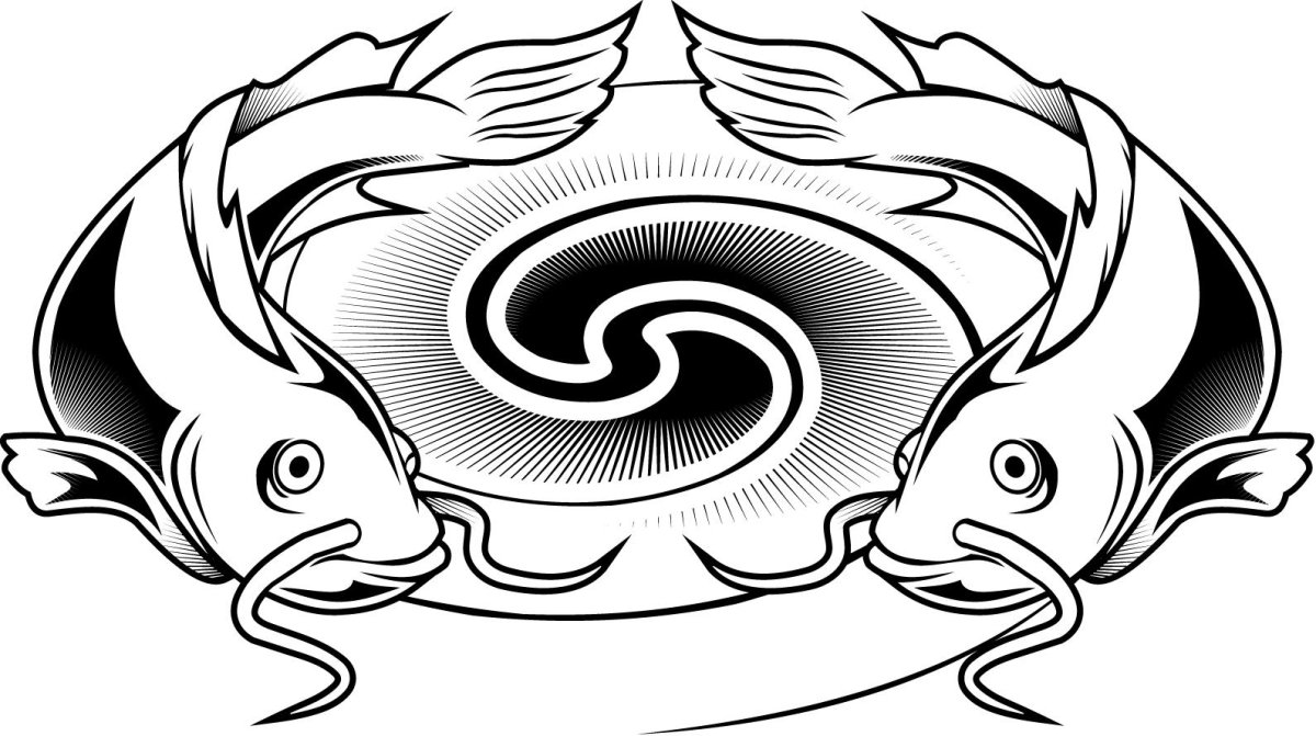 Декоративный узор осетра