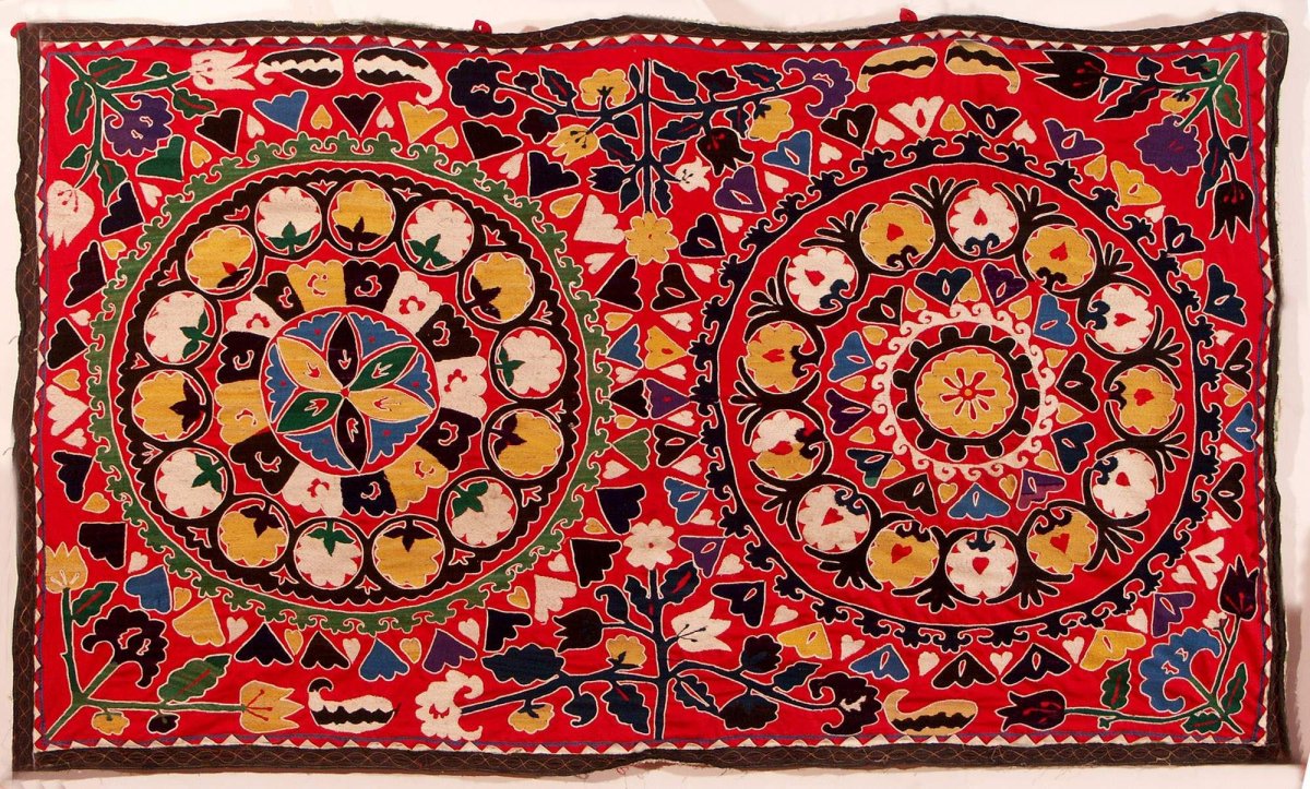 Узбекский орнамент трафарет