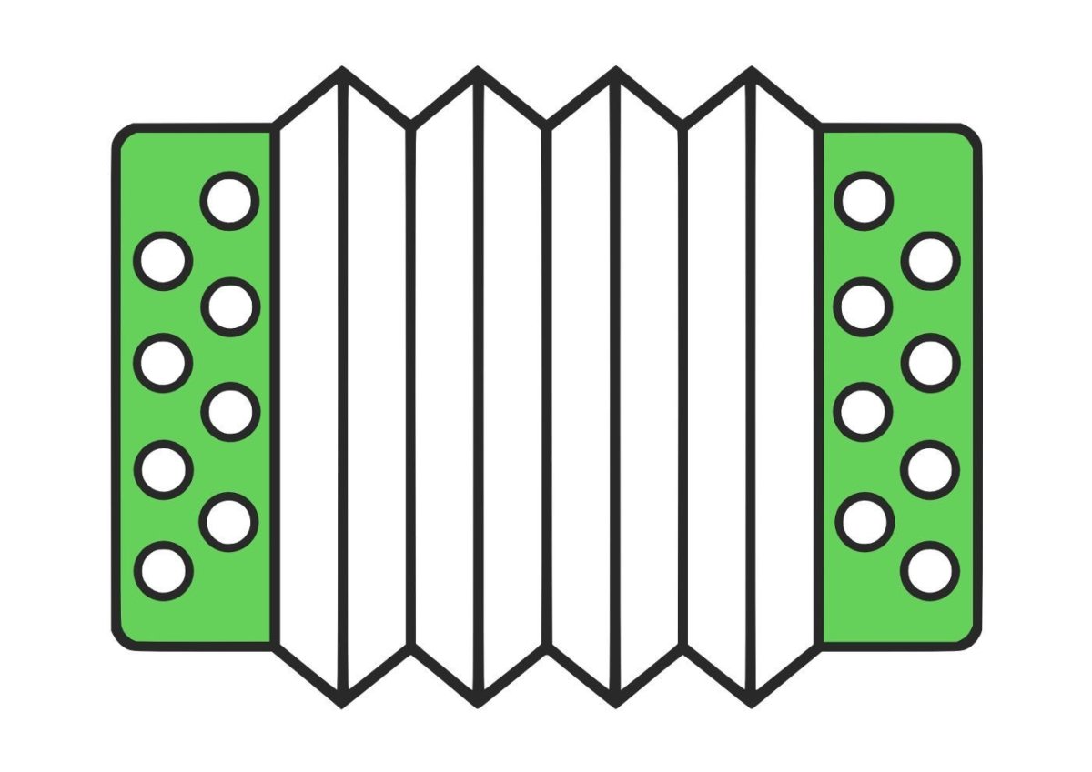 Гармошка на распечатку