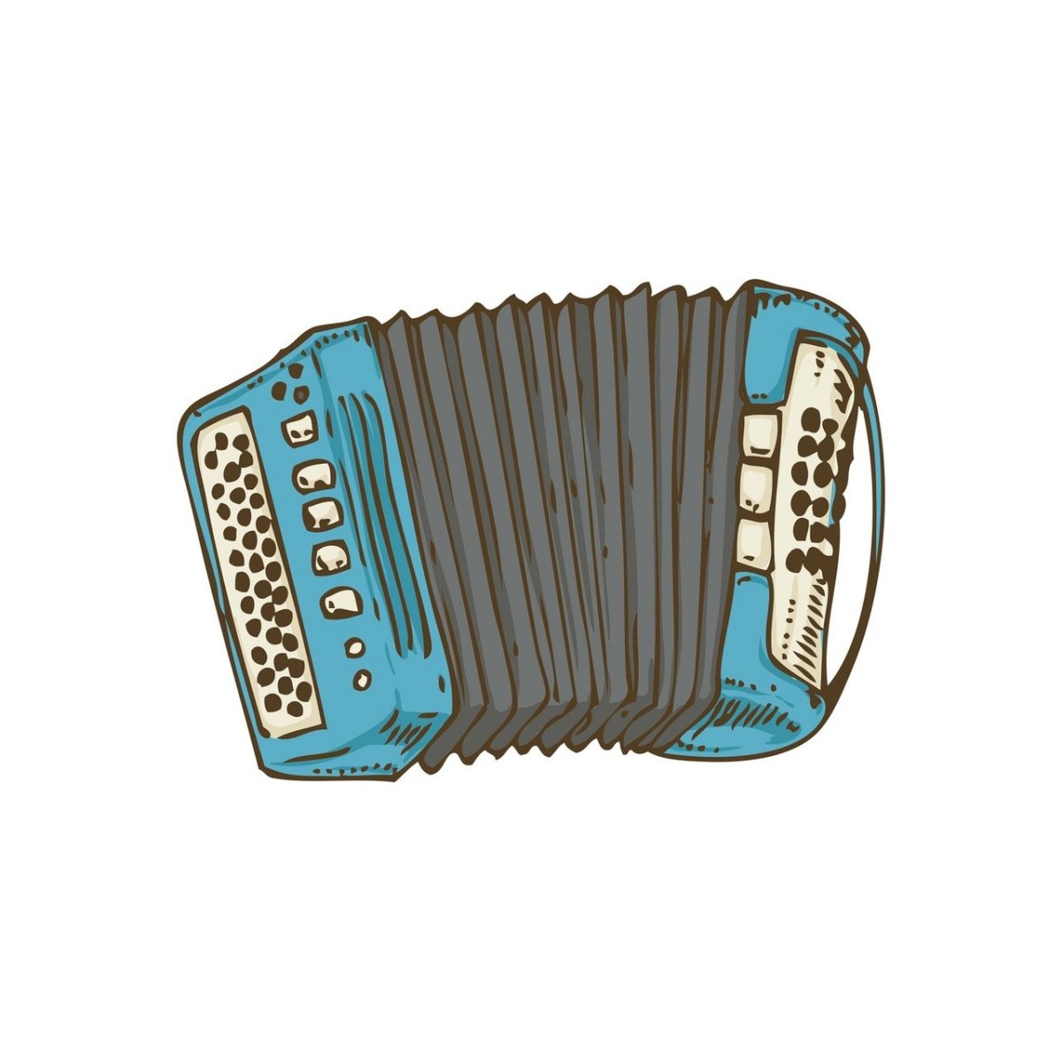 Гармонь для раскрашивания