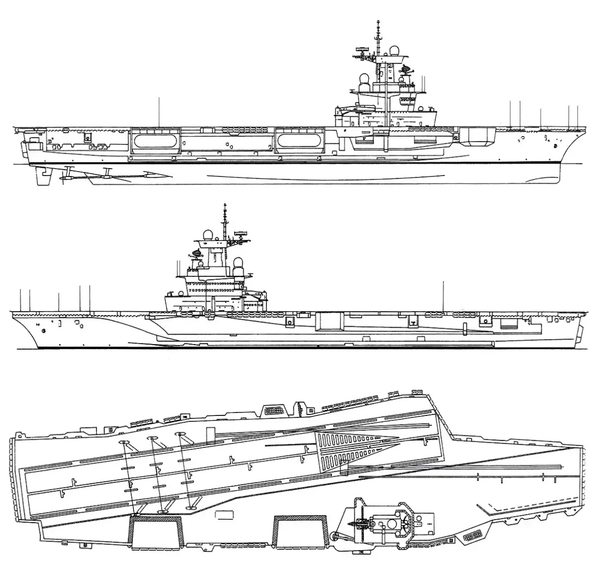 Силуэты военных кораблей России