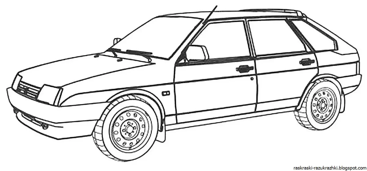 Машины ВАЗ 2109 разукрашки