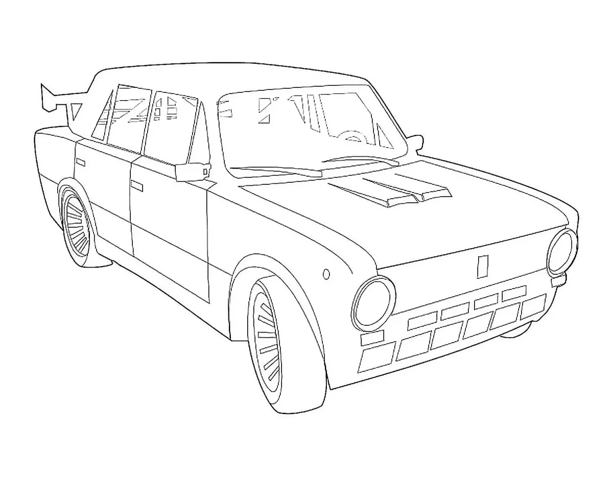 Машины ВАЗ 2101 разукрашки