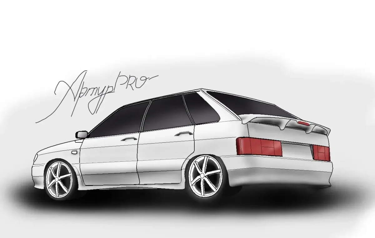 ВАЗ 2114 арт сзади